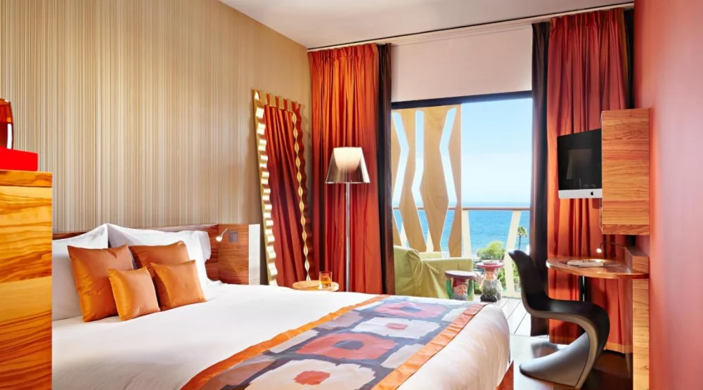 Deluxe Double Room with Balcony and Sea View at Bohemia Suites & Spa