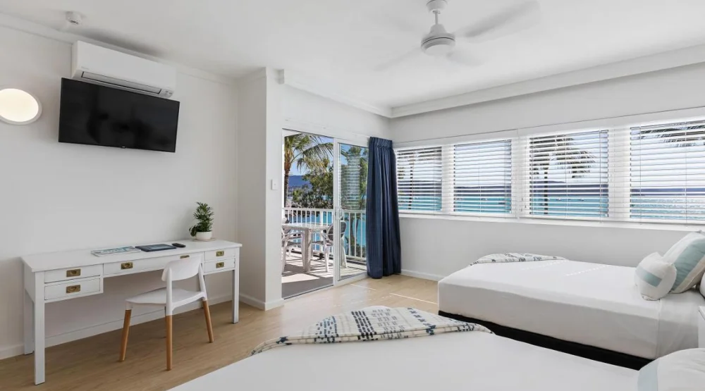 Ocean Twin Room at Coral Sea Marina Resort