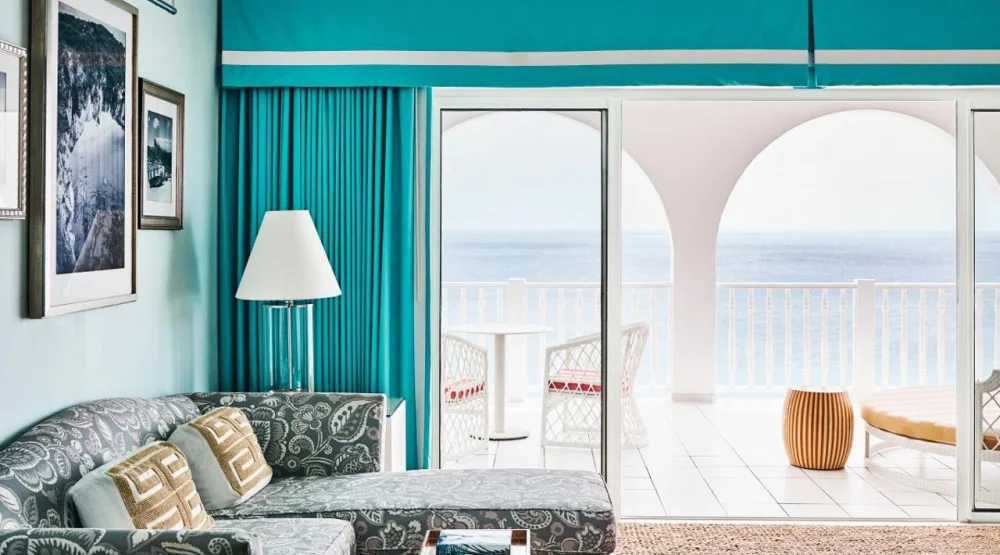 Corner Ocean View Premium King at Malliouhana, Auberge Resorts Collection
