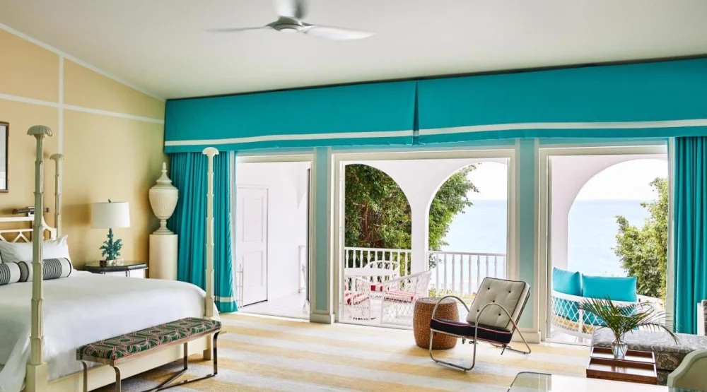 Oceanfront Junior Suite King at Malliouhana, Auberge Resorts Collection