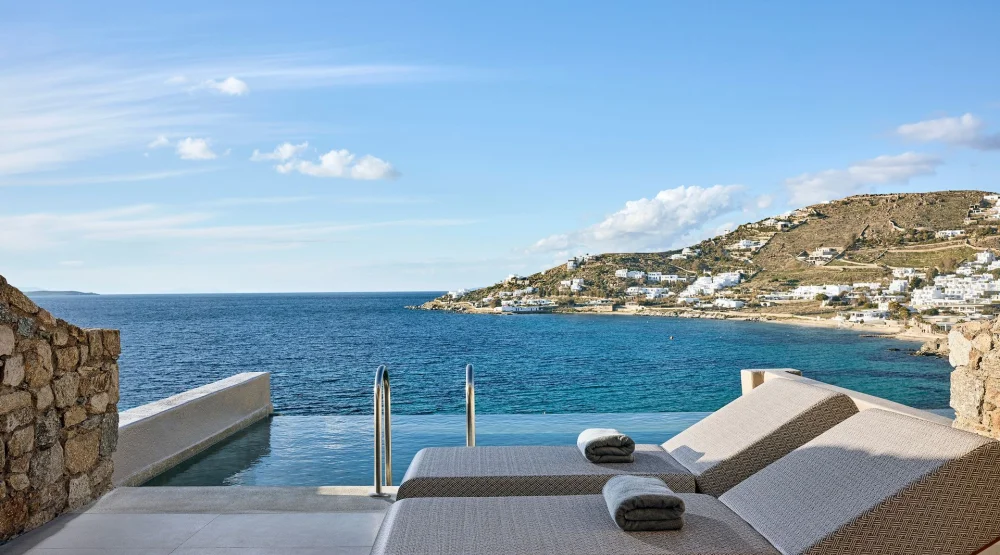 Superior Sea View Suite with Infinity Private Pool at Amazon Mykonos Resort & Spa