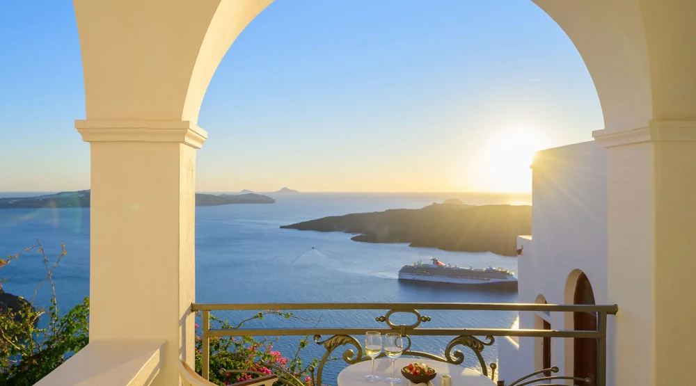 Volcano and Sea View Suites at Aigialos Luxury Traditional Settlement