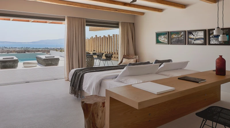 Superior Suite with Sea View & Private Pool at Cave Suites Milos