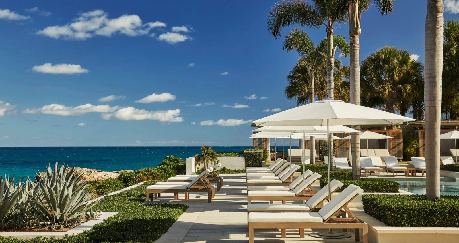 Luxury hotel terrace
