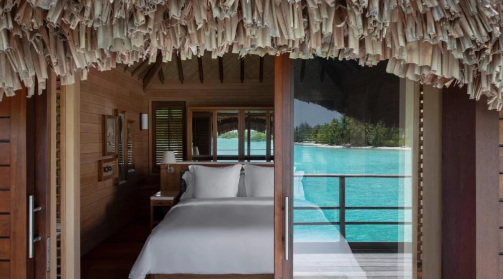 Two Bedroom Poereva Suite with Plunge Pool Two Kings at Four Seasons Resort Bora Bora
