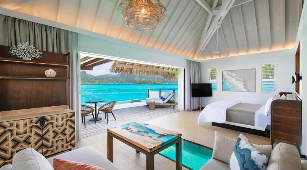Overwater Suite, Lagoon View with Plunge Pool at The Westin Bora Bora Resort & Spa