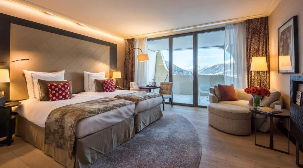 Premium Twin Room with Balcony at AlpenGold Hotel