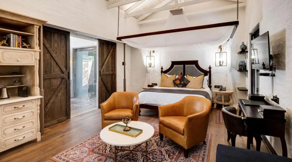 Deluxe King Room with Veranda and Forest View at Mbano Manor Hotel Victoria Falls