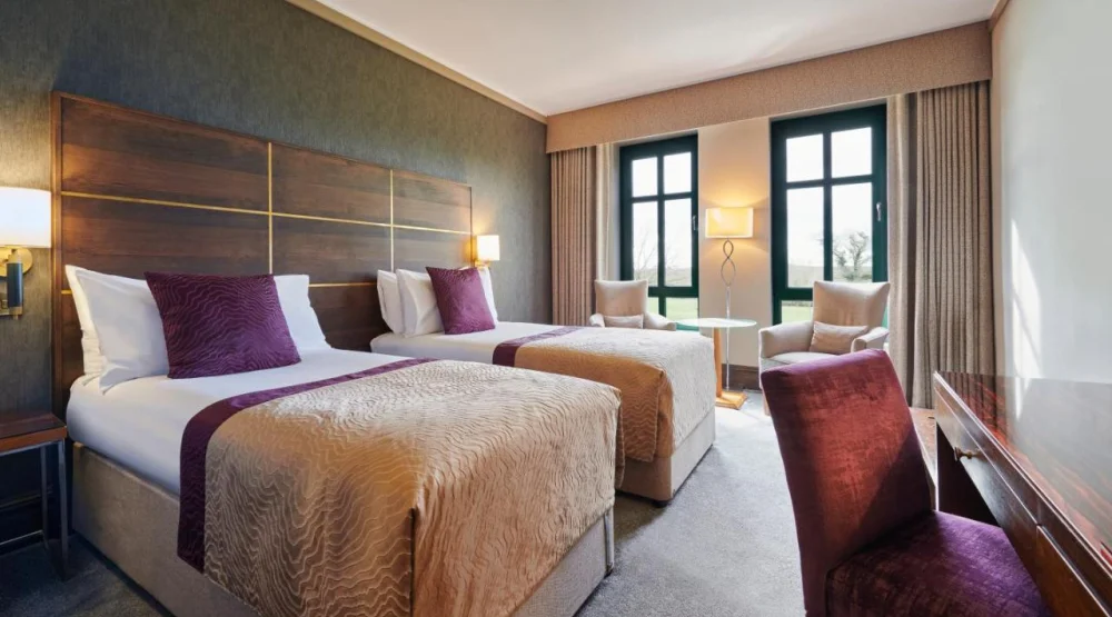 Twin Room with Garden View at Aldwark Manor Estate