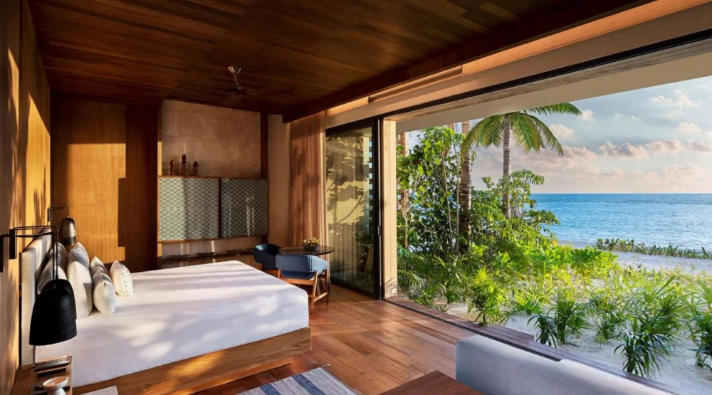 Beachfront Terrace Pool Suite at Banyan Tree Mayakoba