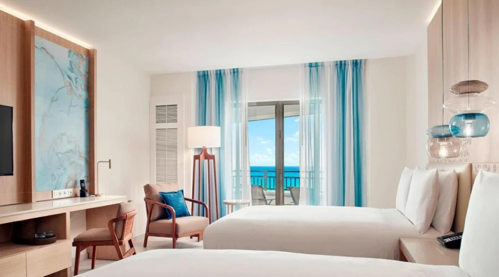 Ocean View Deluxe Double with Balcony at JW Marriott Cancun Resort & Spa