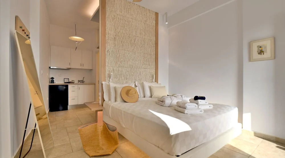 Deluxe Double/twin Studio with Sea View at Kallichoron Art Boutique Hotel