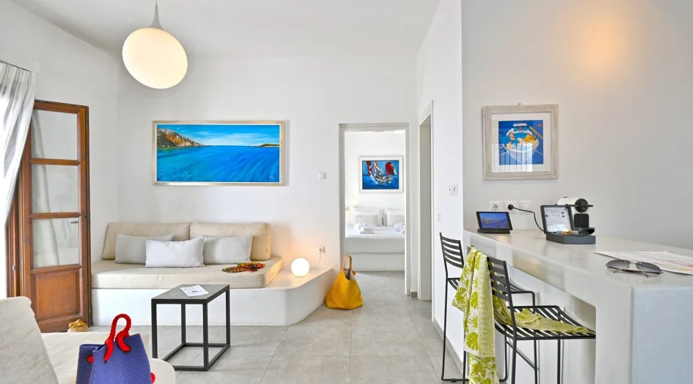 Luxury Executive Suite – Panoramic Views & Two Private Balconies at Kallichoron Art Boutique Hotel