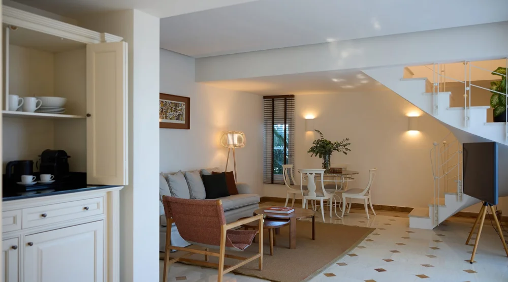 Two Bedroom Deluxe Family Suite | Sea View at Elounda Gulf Villas