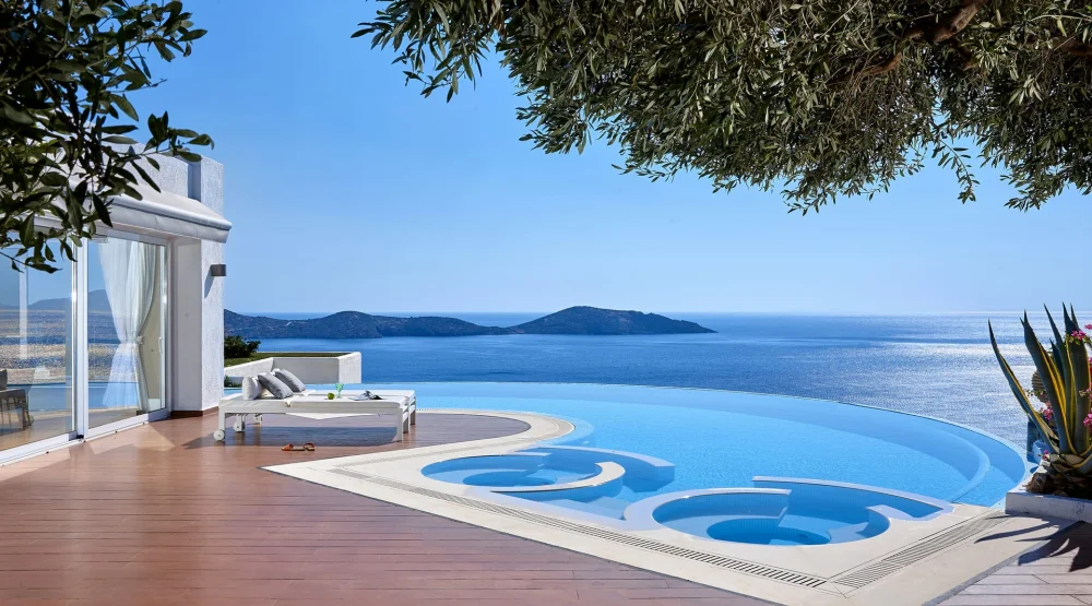 Four Bedroom Royal Spa Villa | Private Pool & Sea View at Elounda Gulf Villas