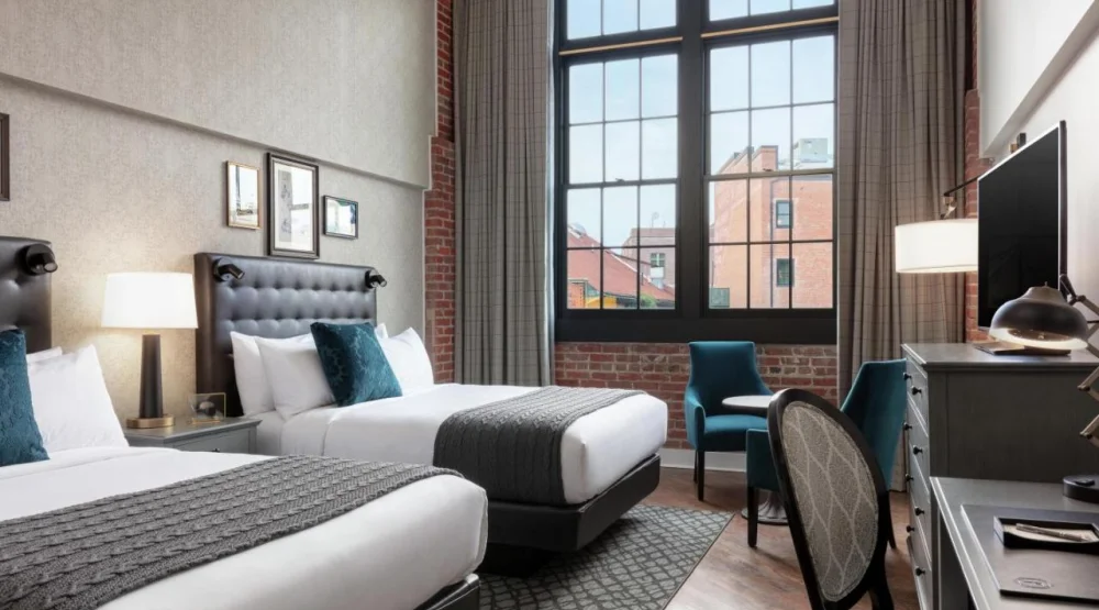 Queen Room with Two Queen Beds at The Foundry Hotel Asheville