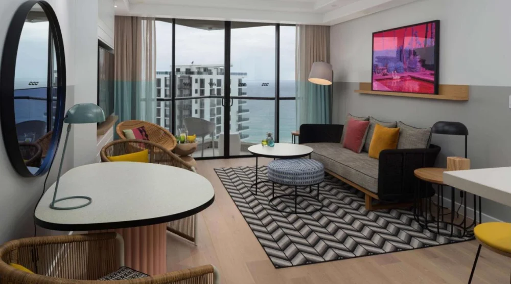 King Suite with Ocean View at QT Gold Coast