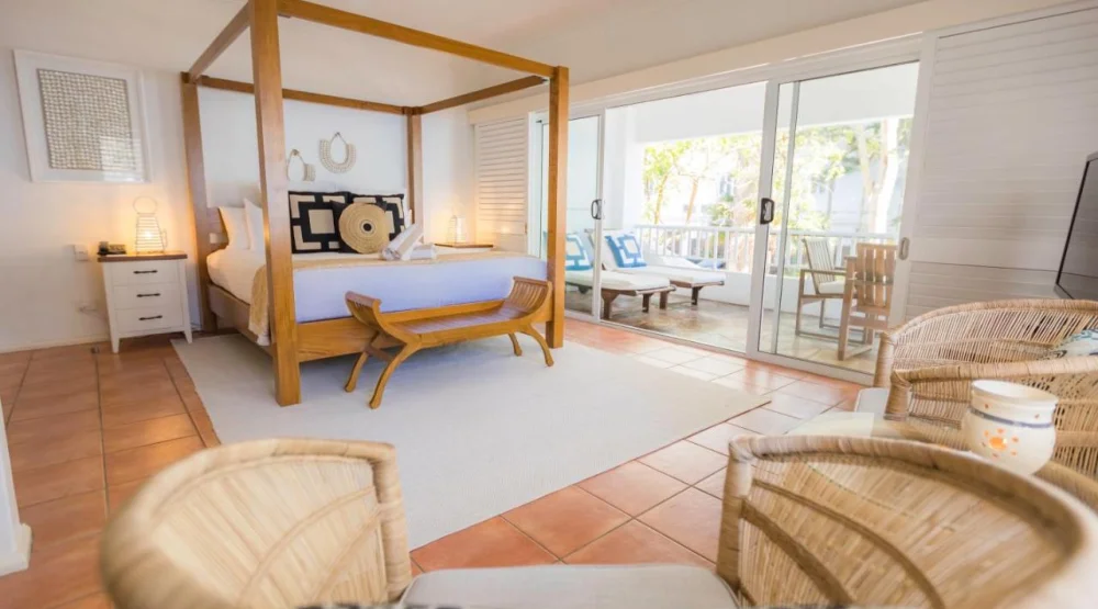Spacious King Suite with Ocean View at The Reef House Adults Retreat