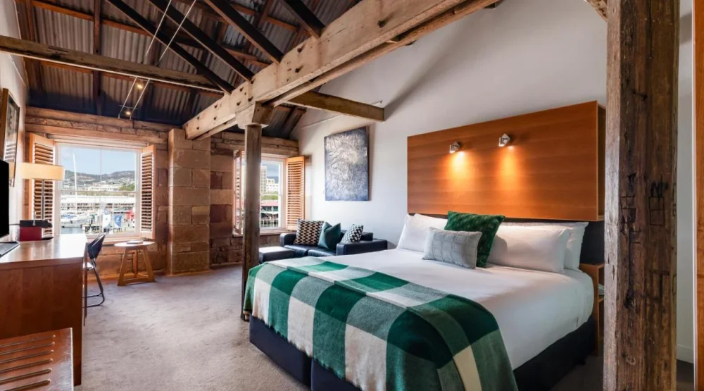 Standard Double Room with Harbor View at The Henry Jones Art Hotel