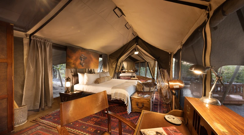 Two Bedroom Family Tent at Selinda Explorers Camp