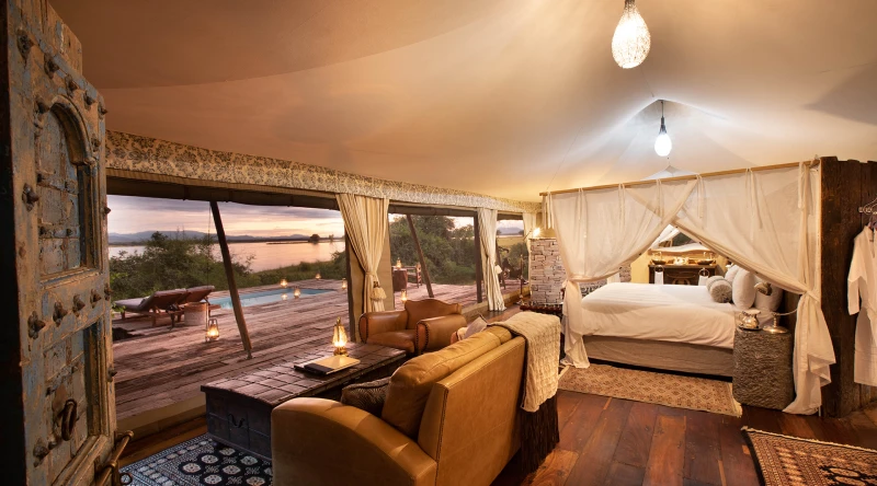 Guest Suite at Tembo Plains Camp