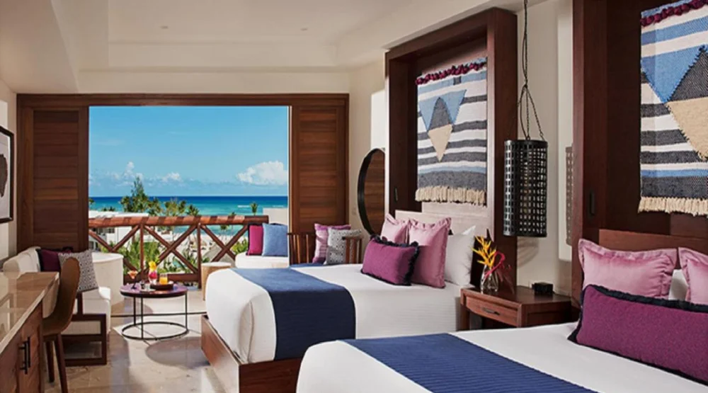 Junior Suite Ocean View with Double Beds (2 Adults) at Secrets Cap Cana Resort & Spa