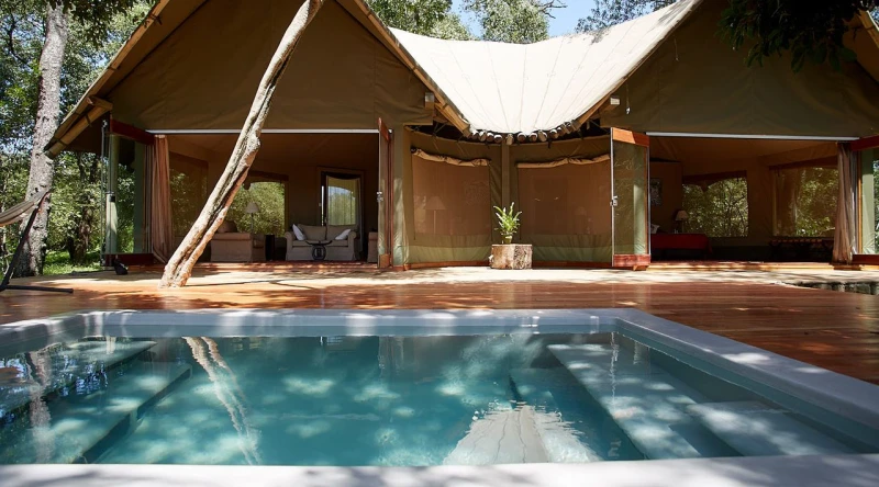 Forest Tent with Pool at Sala's Camp
