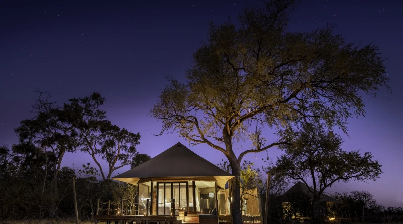 Honeymoon Tented Suite at Khwai Lediba