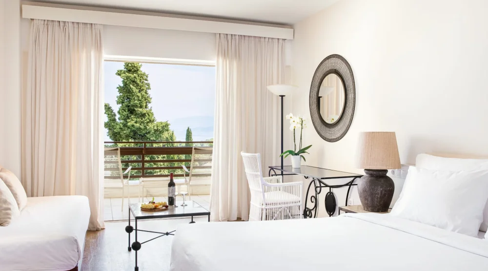 Superior Room Sea View & Private Balcony at Grecotel Lux Me Daphnila Bay Dassia