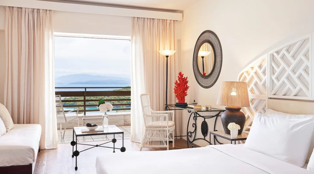 Sky Room Sea View Private Balcony at Grecotel Lux Me Daphnila Bay Dassia