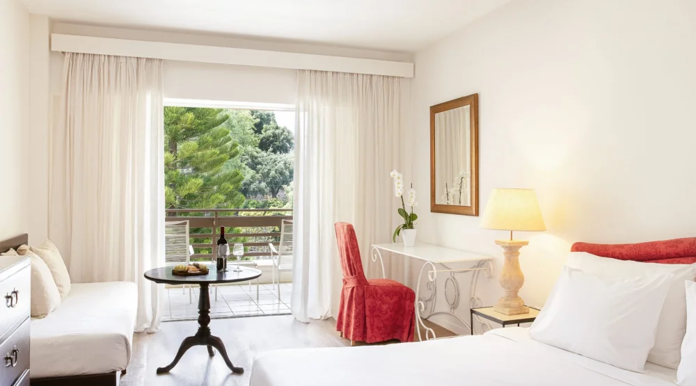 Grand Family Room Garden View at Grecotel Lux Me Daphnila Bay Dassia
