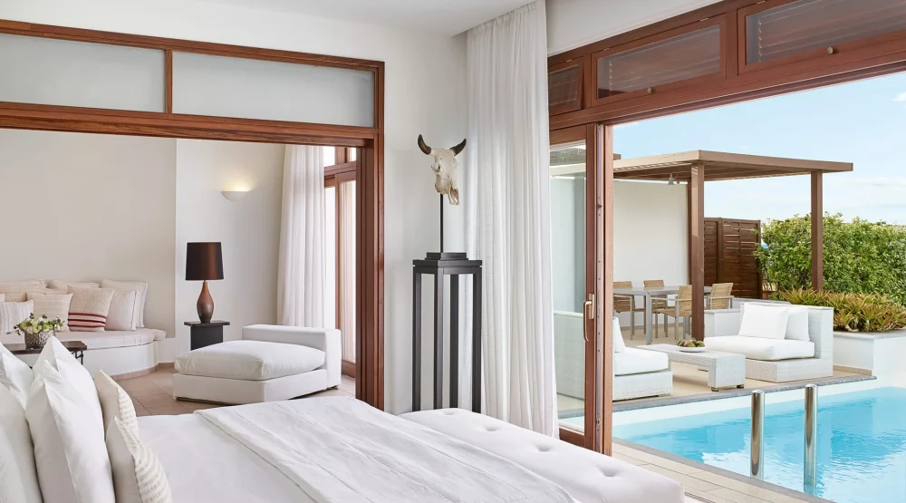 Two Bedroom Villa Waterfront with Private Pool at Amirandes A Grecotel Resort to Live