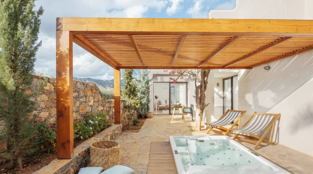 Family Suite Two Bedroom Outdoor Hot Tub at St Nicolas Bay Resort Hotel & Villas