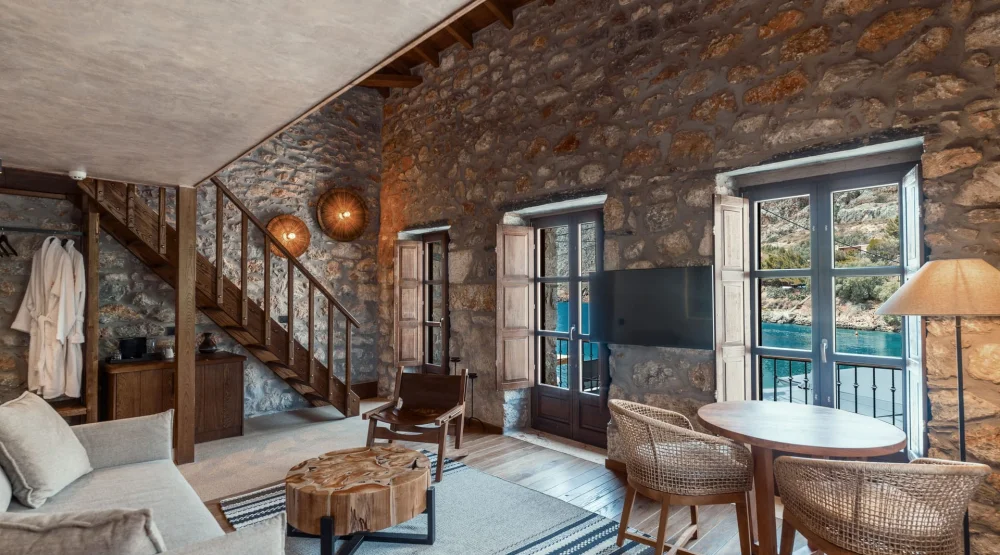 Superior Loft Suite with Balcony and Sea View at KaSeas Boutique Hotel