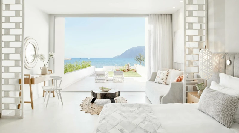 Deluxe Junior Suite Private Garden at Ikos Aria