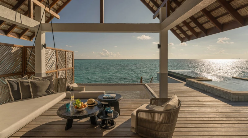 Water Villa with Pool Partial Sea View at Four Seasons Resort At Landaa Giraavaru