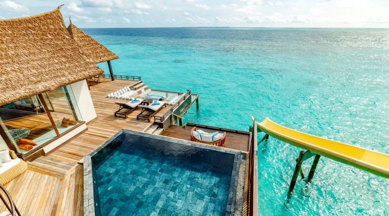 Ocean Pool Reserve with Slide Two Bedroom at Ozen Reserve Bolifushi