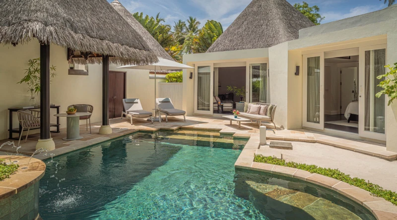 Two Bedroom Beach Pavilion with Pool at Four Seasons Resort At Kuda Huraa
