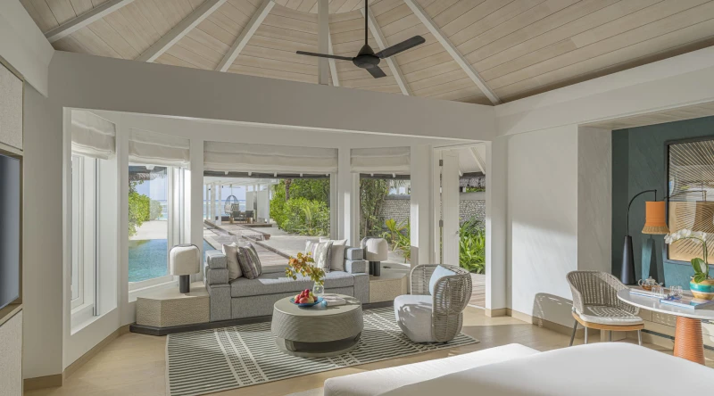 Sunrise Family Beach Villa with Pool at Four Seasons Resort At Kuda Huraa