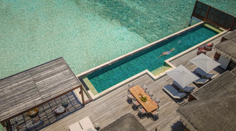 Sunset Three Bedroom Water Suite at Four Seasons Resort At Kuda Huraa
