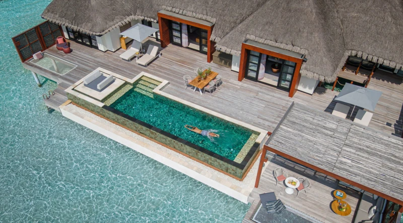Sunset Two Bedroom Water Suite at Four Seasons Resort At Kuda Huraa