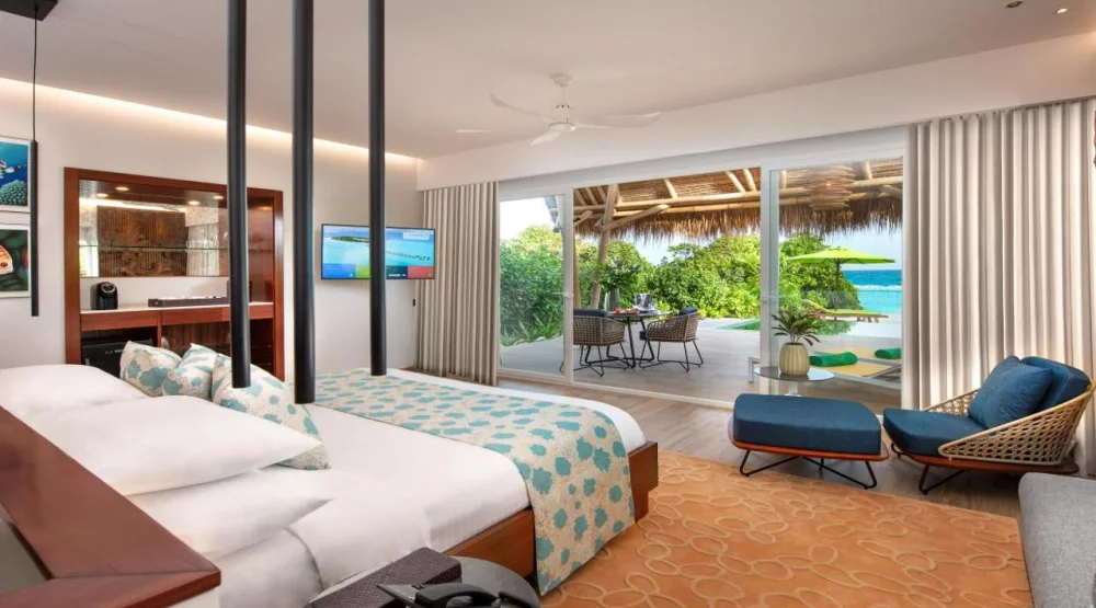 Beach Villa with Pool at Emerald Maldives Resort & Spa