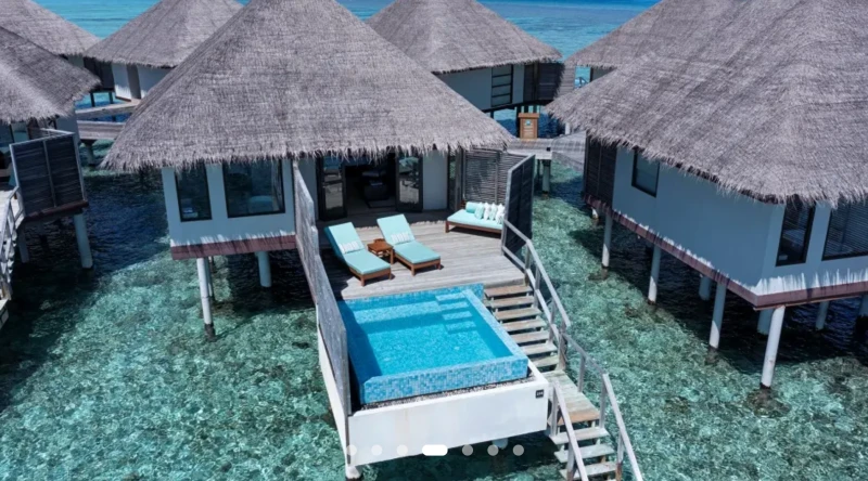 Water Bungalow with Pool at Velassaru Maldives
