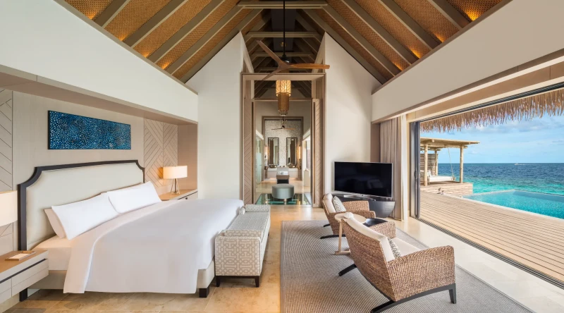 King Overwater Villa with Pool at Waldorf Astoria Maldives Ithaafushi