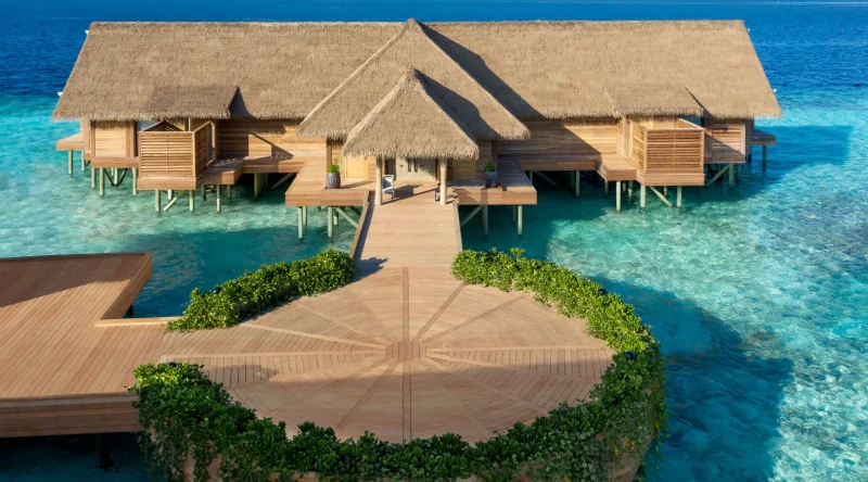 Two Bedroom Overwater Villa with Pool at Waldorf Astoria Maldives Ithaafushi