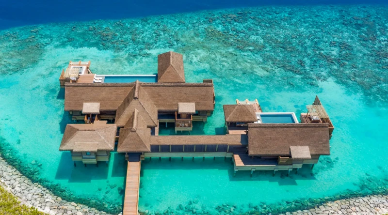 Three Bedroom Overwater Villa with Pool at Waldorf Astoria Maldives Ithaafushi