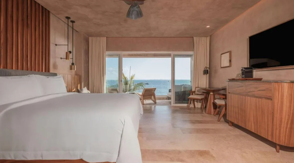 Junior Suite, One King, Oceanfront, Balcony at Almare Luxury Collection Adult All Inclusive Resort