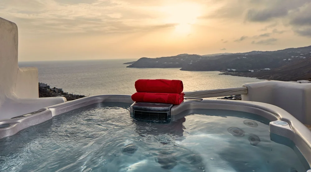 Pure Sea View with Outdoor Jacuzzi at Myconian Avaton Resort