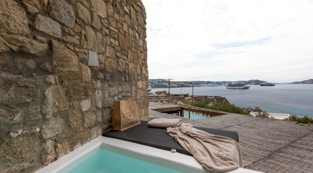 Two Bedroom Suite with Outdoor Mini Plunge Pool at Rocabella Mykonos