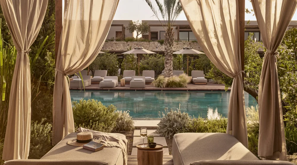 Sharing Pool Suite at Theros All Suite Hotel